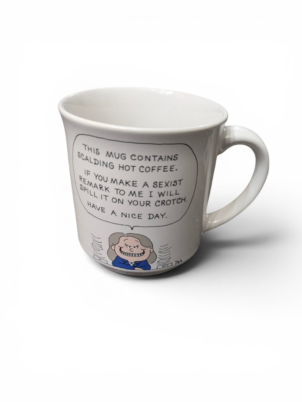 Vintage Dale‎ Feminist Coffee Mug Funny Office Humor Ceramic Japan